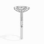 Load image into Gallery viewer, 30-Pointer Marquise Cut Solitaire Diamond Shank Platinum Ring JL PT 19019
