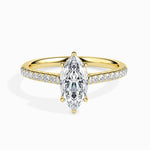 Load image into Gallery viewer, 70-Pointer Marquise Cut Solitaire Diamond Shank 18K Yellow Gold Ring JL AU 19019Y-B   Jewelove.US
