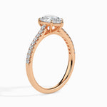 Load image into Gallery viewer, 50-Pointer Pear Cut Solitaire Diamond Shank 18K Rose Gold Ring JL AU 19020R-A   Jewelove.US
