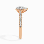 Load image into Gallery viewer, 70-Pointer Pear Cut Solitaire Diamond Shank 18K Rose Gold Ring JL AU 19020R-B   Jewelove.US
