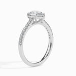 Load image into Gallery viewer, 50-Pointer Pear Cut Solitaire Diamond Shank Platinum Ring JL PT 19020-A   Jewelove.US
