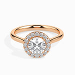 Load image into Gallery viewer, 1-Carat Solitaire Diamond Shank 18K Rose Gold Ring JL AU 19021R-C   Jewelove.US
