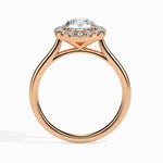 Load image into Gallery viewer, 50-Pointer Solitaire Diamond Shank 18K Rose Gold Ring JL AU LG G 19021R
