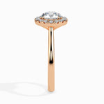 Load image into Gallery viewer, 1.50-Carat Solitaire Diamond Shank 18K Rose Gold Ring JL AU LG G 19021R-C
