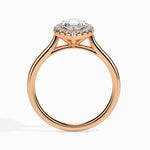 Load image into Gallery viewer, 70-Pointer Marquise Cut Solitaire Halo Diamond 18K Rose Gold Ring JL AU 19029R-B   Jewelove.US
