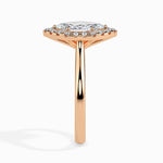 Load image into Gallery viewer, 50-Pointer Marquise Cut Solitaire Halo Diamond 18K Rose Gold Ring JL AU 19029R-A   Jewelove.US
