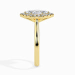Load image into Gallery viewer, 50-Pointer Marquise Cut Solitaire Halo Diamond 18K Yellow Gold Ring JL AU 19029Y-A
