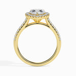 Load image into Gallery viewer, 70-Pointer Heart Cut Solitaire Halo Diamond Shank 18K Yellow Gold Ring JL AU 19038Y-B
