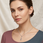 Load image into Gallery viewer, Designer Filigree Platinum Pendant Set for Women JL PT P E 198
