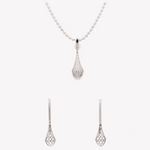 Load image into Gallery viewer, Designer Filigree Platinum Pendant Set for Women JL PT P E 198
