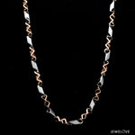 Load image into Gallery viewer, Men of Platinum | 4.5mm Platinum Rose Gold Matte &amp; Hi-Polish Chain for Men JL PT CH 1267-A
