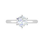 Load image into Gallery viewer, 50-Pointer Lab Grown Solitaire Platinum Ring for Women JL PT RS PR LG G 133
