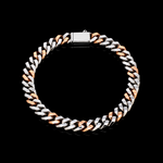 Load image into Gallery viewer, Men of Platinum | 7mm Platinum 18K Rose Gold Cuban Bracelet for Men JL PTB 1366
