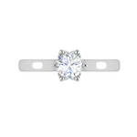 Load image into Gallery viewer, 2-Carat Lab Grown Solitaire Platinum Ring JL PT RS RD LG 167-D
