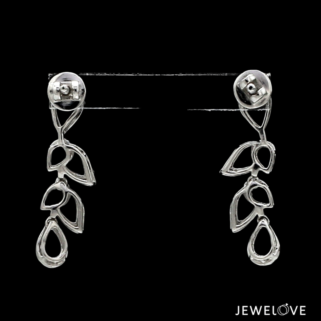 Platinum Evara Diamond Earrings Set JL PT E 341   Jewelove.US