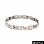 Load image into Gallery viewer, Men of Platinum | Platinum 18K Rose Gold Bracelet for Men JL PTB 1370
