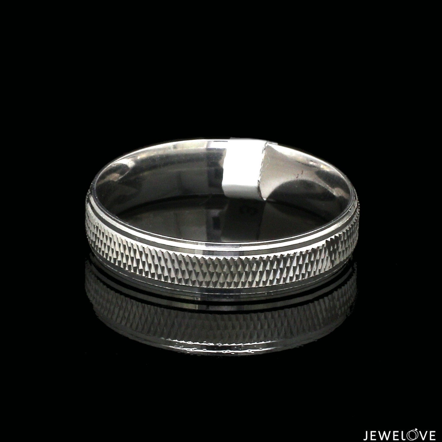 Platinum Plain Unisex Ring JL PT 1426