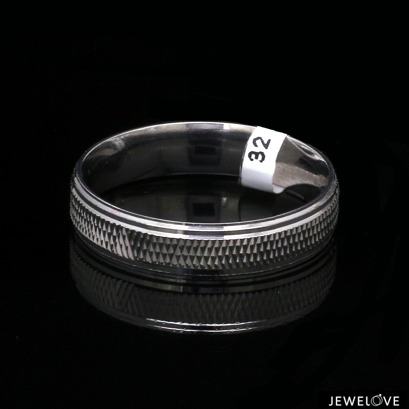 Platinum Plain Unisex Ring JL PT 1426