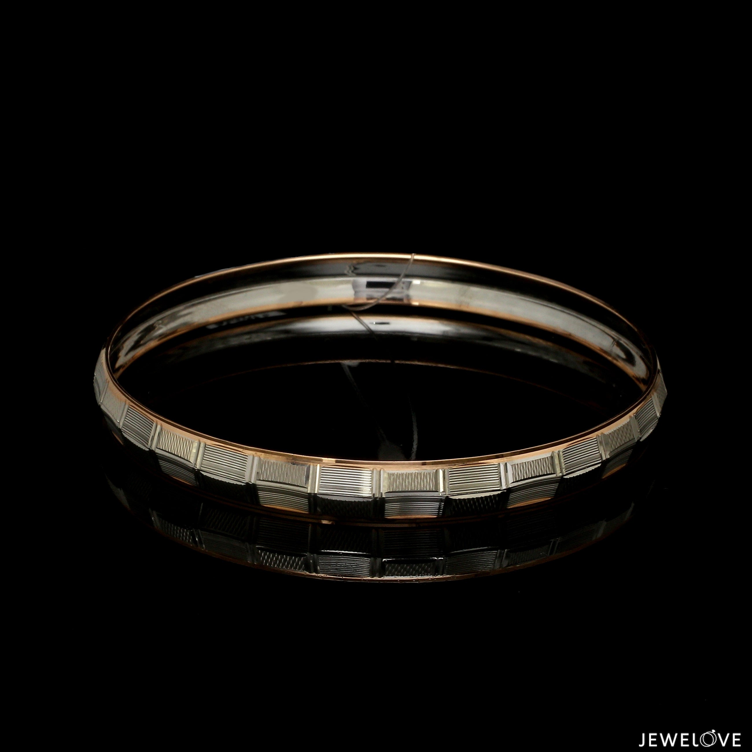 7.75mm Platinum & Rose Gold Kada for Men JL PTB 1313