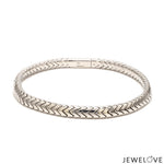 Load image into Gallery viewer, Men of Platinum | 5mm Platinum Snake Bracelet for Men JL PTB 1348
