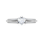 Load image into Gallery viewer, 70-Pointer Heart Cut Solitaire Split Diamond Shank Platinum Ring JL PT RP HS 187-B   Jewelove.US
