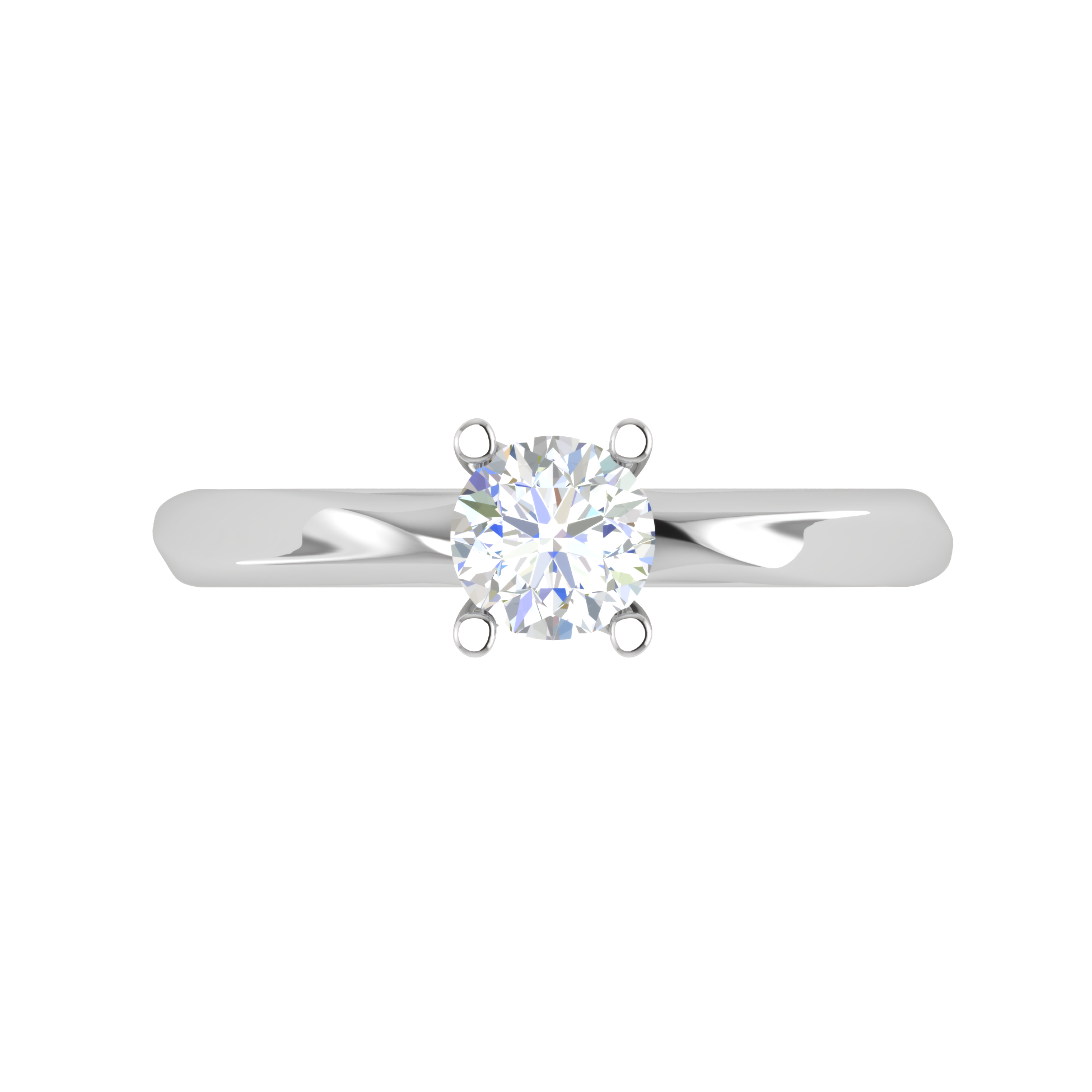 1-Carat Lab Grown Solitaire Platinum Ring for Women JL PT RS PR LG 161-B
