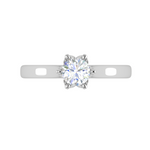Load image into Gallery viewer, 50-Pointer Lab Grown Solitaire Platinum Ring JL PT RS RD LG G 167
