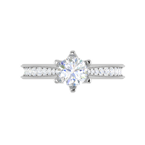 1-Carat Lab Grown Solitaire Diamond Platinum Ring JL PT RV CU LG G 105-B