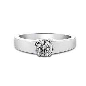 1.50-Carat Lab Grown Solitaire Platinum Men's Ring with JL PT LG G 559-C