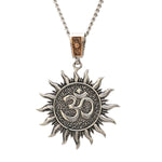 Load image into Gallery viewer, Sun Om Pendant | Platinum + Rose Gold JL PT P 375
