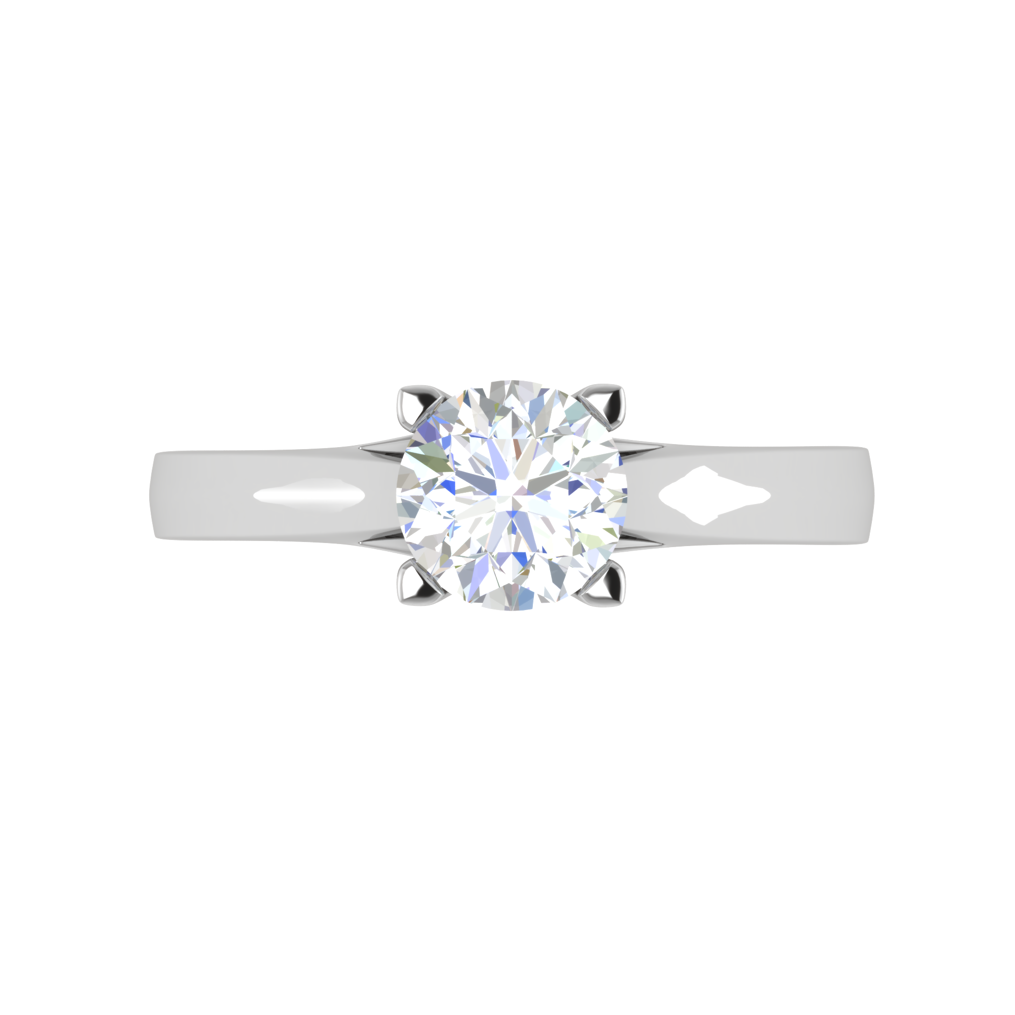 1.50-Carat Solitaire Platinum Ring for Women JL PT RS PR LG G 136-C