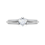 Load image into Gallery viewer, 50-Pointer Heart Cut Solitaire Split Diamond Shank Platinum Ring JL PT RP HS 187-A   Jewelove.US
