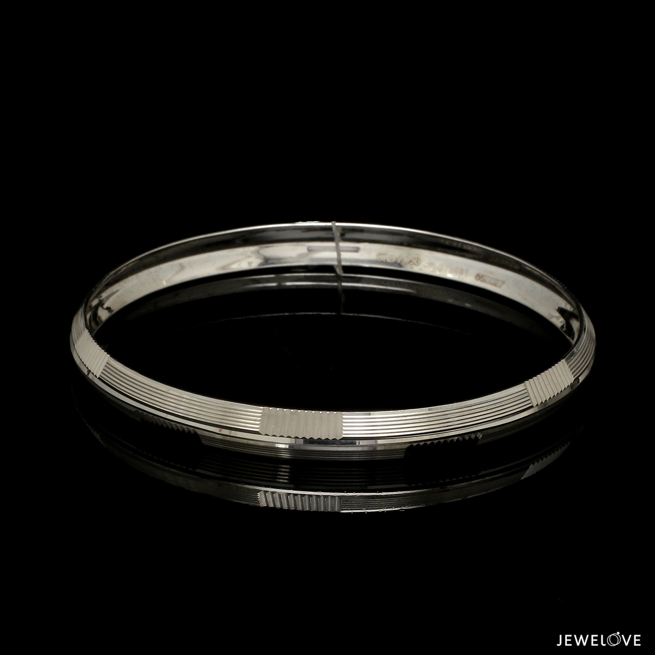 7.25mm Platinum Kada for Men JL PTB 1317