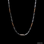 Load image into Gallery viewer, 3mm Platinum Rose Gold Links Chain for Men JL PT CH 1406
