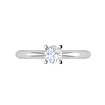 Load image into Gallery viewer, 70-Pointer Lab Grown Solitaire Platinum Ring JL PT RS RD LG G 144-A
