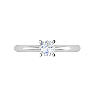 70-Pointer Lab Grown Solitaire Platinum Ring JL PT RS RD LG G 144-A
