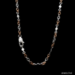 Load image into Gallery viewer, 3.5mm Platinum Rose Gold Chain for Men JL PT CH 1467
