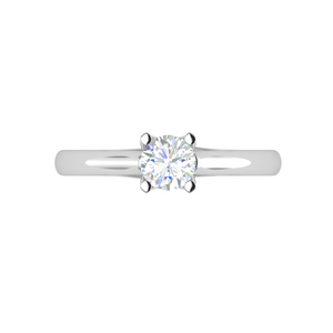 70-Pointer Lab Grown Solitaire Platinum Ring JL PT RS RD LG G 184-B