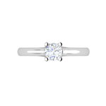 Load image into Gallery viewer, 1-Carat Lab Grown Solitaire Platinum Ring JL PT RS RD LG 184-C
