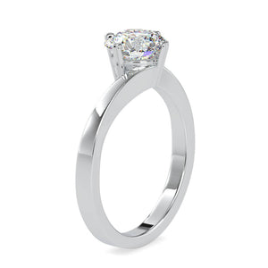 50-Pointer Lab Grown Solitaire Platinum Engagement Ring JL PT LG G 0140
