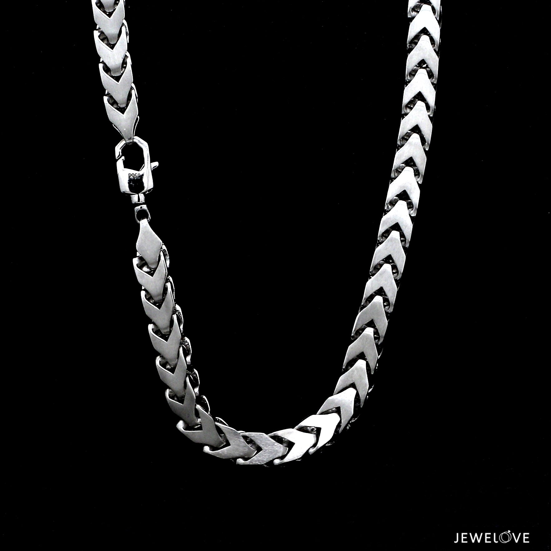 5.5mm Platinum Chain with Matte Finish for Men JL PT CH 1235-A