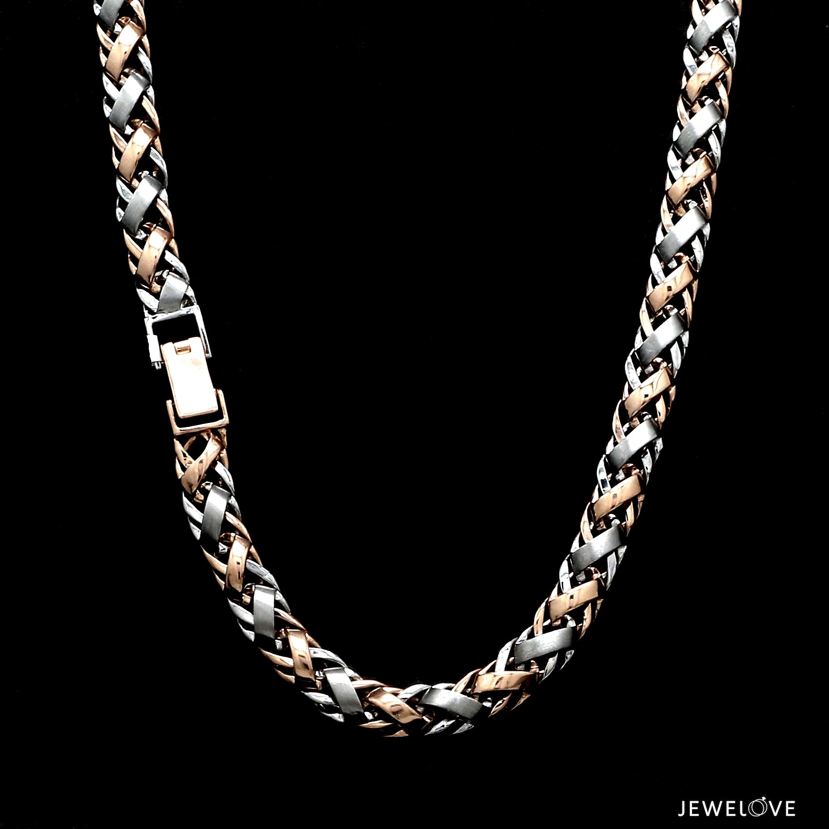 Men of Platinum | 5.5mm Platinum Rose Gold Heavy Chain for Men JL PT CH 1367