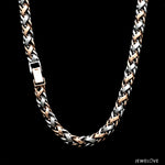 Load image into Gallery viewer, Men of Platinum | 5.5mm Platinum Rose Gold Heavy Chain for Men JL PT CH 1367
