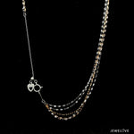 Load image into Gallery viewer, Japanese 4 Line Platinum Rose Gold Fantasy Light Weight Adjustable Chain for Women JL PT CH 1369
