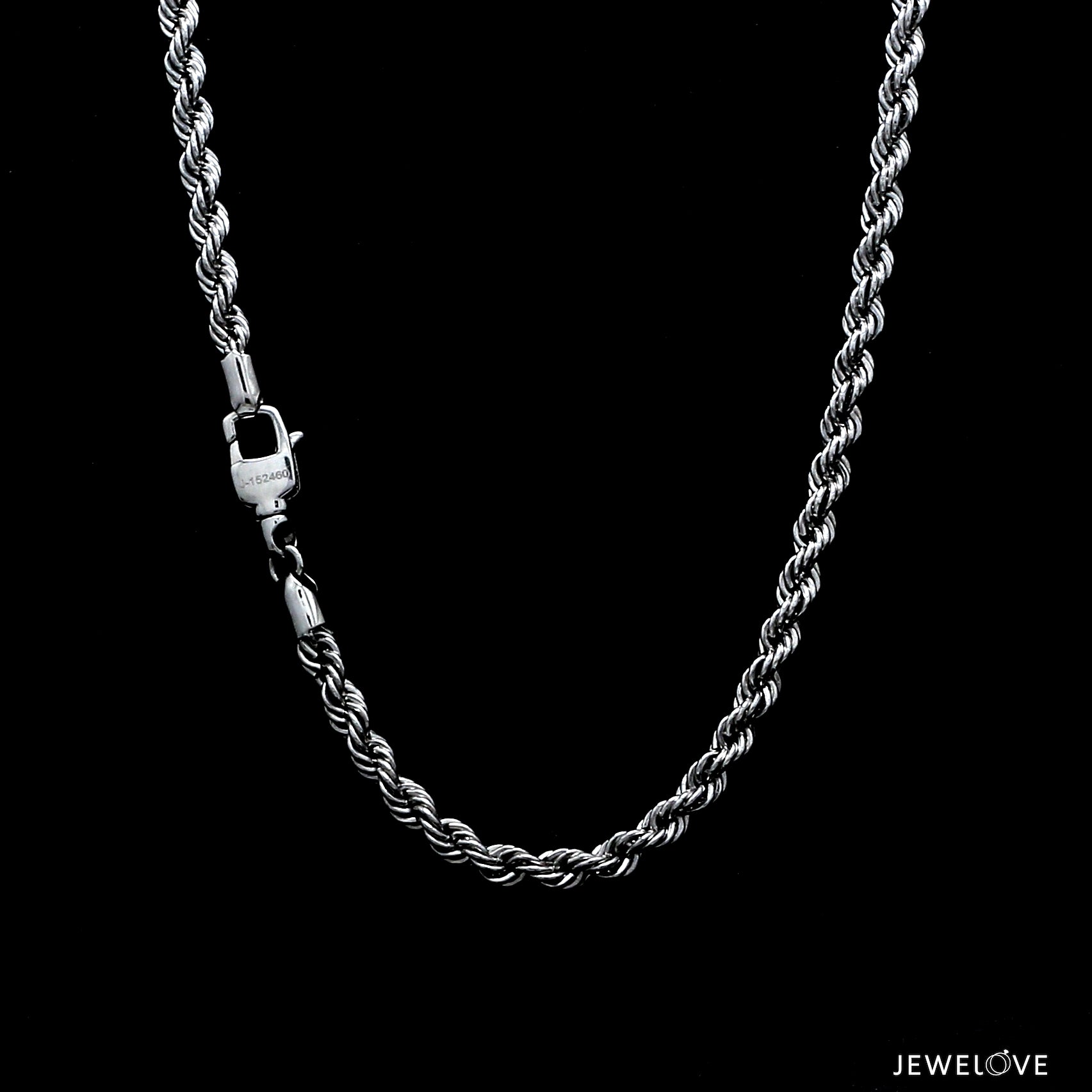 Men of Platinum | 3.75mm Platinum Rope Chain for Men JL PT CH 903-C
