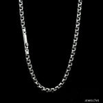 Load image into Gallery viewer, Men of Platinum | with Black Enamel Chain for Men JL PT CH MSD 105
