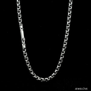 Men of Platinum | with Black Enamel Chain for Men JL PT CH MSD 105