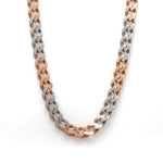 Load image into Gallery viewer, Platinum Rose Gold Chain with Matte &amp; Hi-Polish for Men JL PT CH 1268   Jewelove.US
