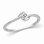 Load image into Gallery viewer, 2 Diamond Platinum Ring for Girls JL PT 301   Jewelove™
