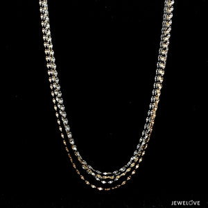 Japanese 4 Line Platinum Rose Gold Fantasy Light Weight Adjustable Chain for Women JL PT CH 1369